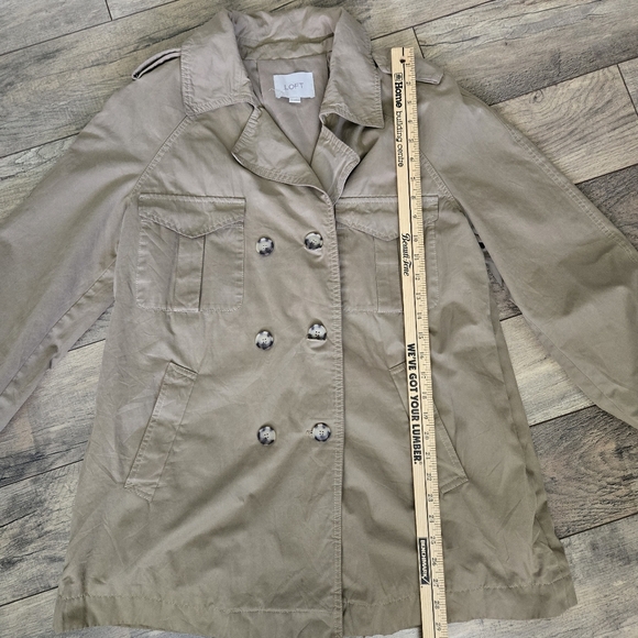 Loft Women's Medium Tan Double-Breasted Jacket - Picture 5 of 15